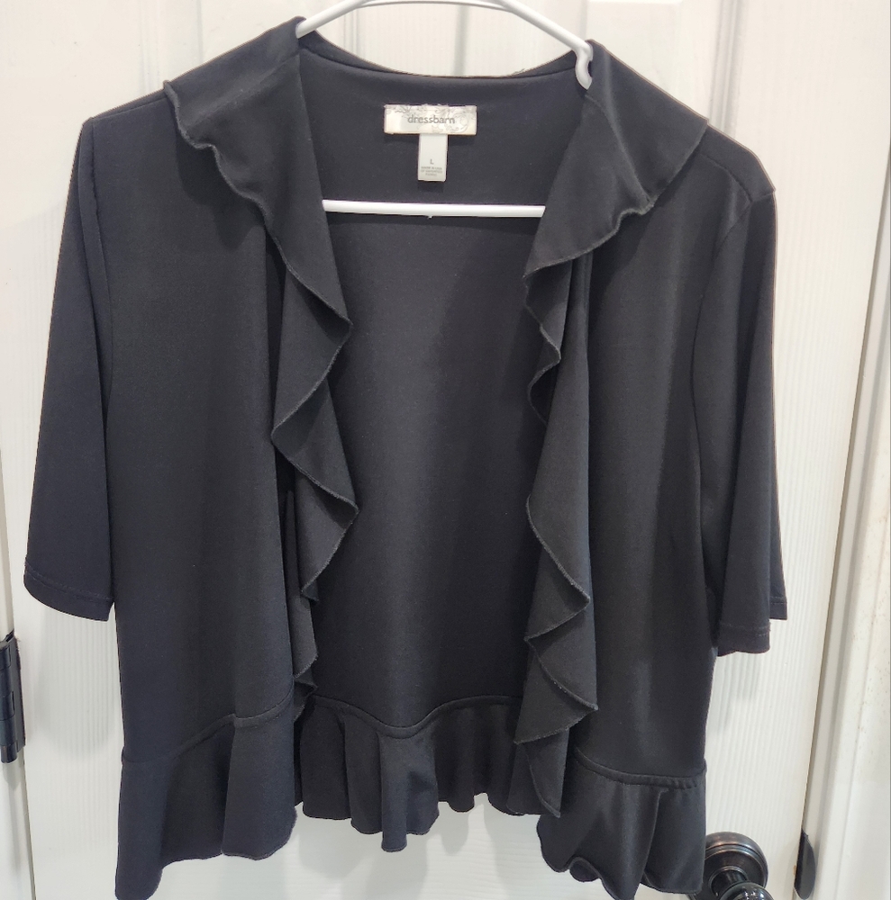 Black Dressbarn Jacket/Shrug Size Large